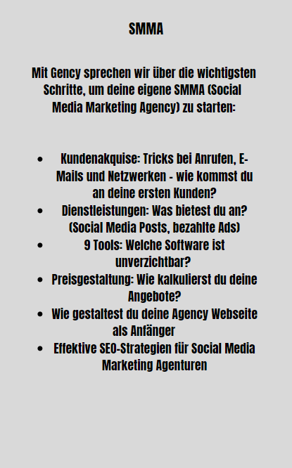 START YOUR OWN AGENCY E-Book Kurs